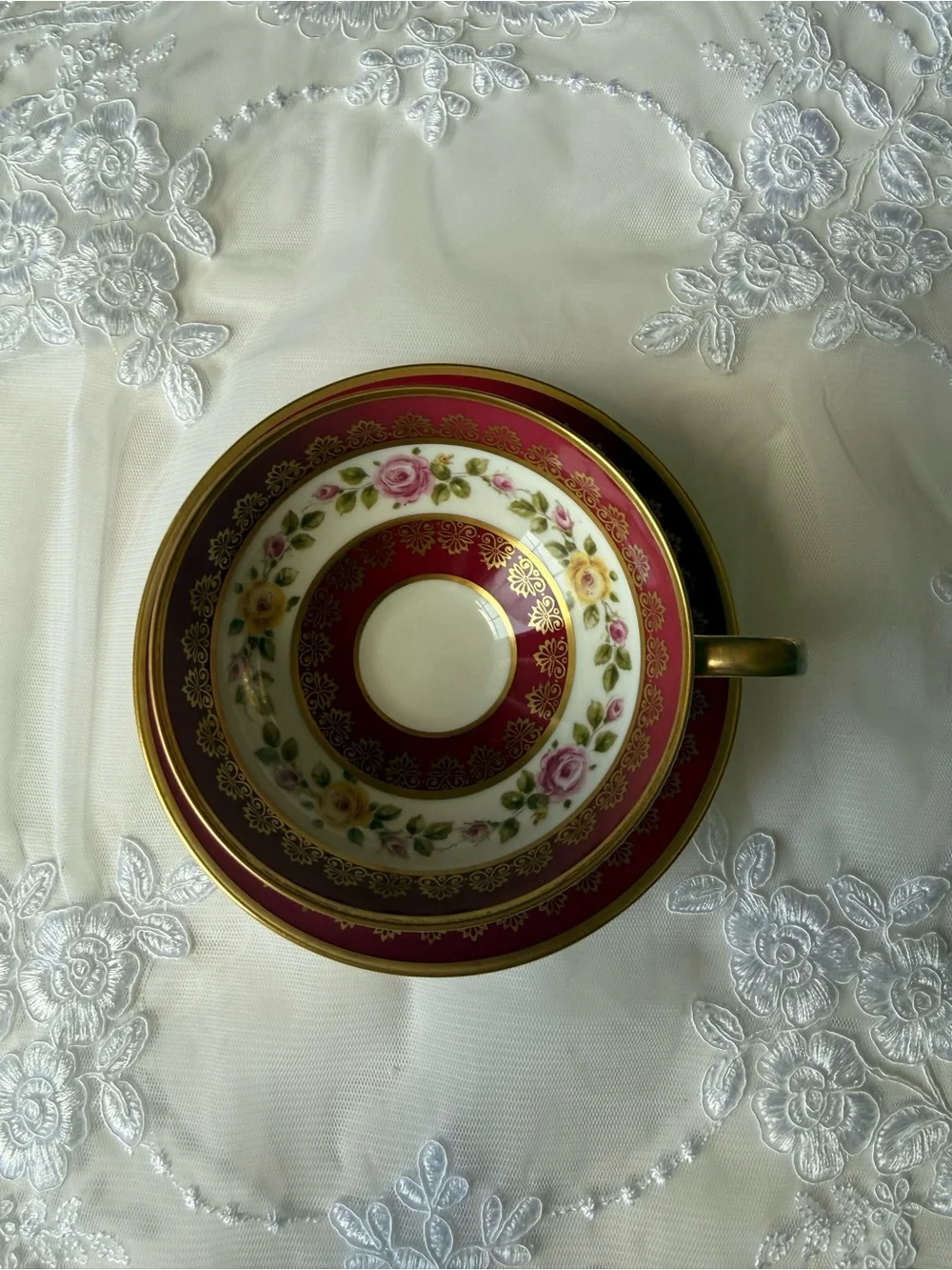 Vintage Rudolph Wachter Bavarian Teacup & Saucer Set